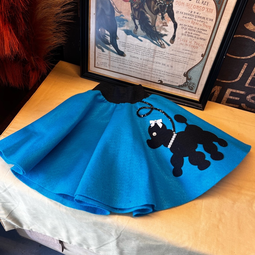 Girls poodle skirt costume 3t - 4t